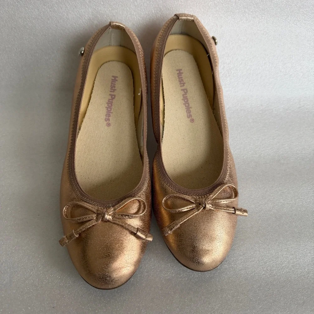 Hush Puppies Josie Flat Rosie Gold
